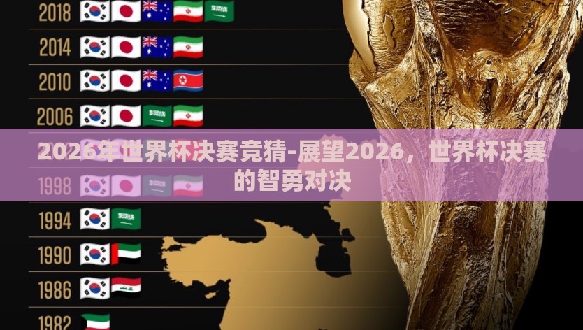 2026年世界杯决赛竞猜-展望2026，世界杯决赛的智勇对决