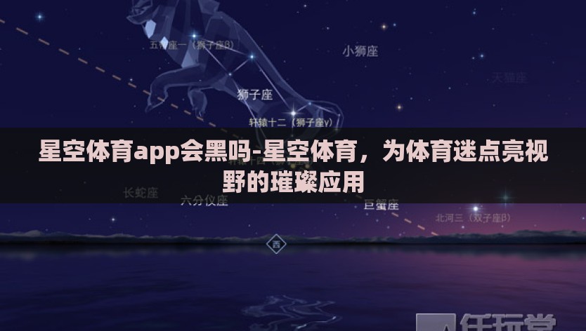 星空体育app会黑吗-星空体育，为体育迷点亮视野的璀璨应用