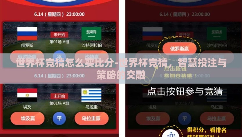 世界杯竞猜怎么买比分-世界杯竞猜，智慧投注与策略的交融