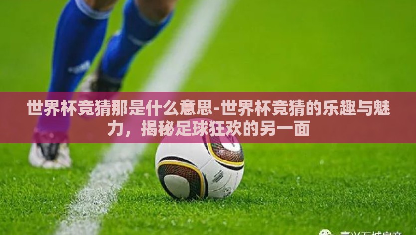 世界杯竞猜那是什么意思-世界杯竞猜的乐趣与魅力，揭秘足球狂欢的另一面