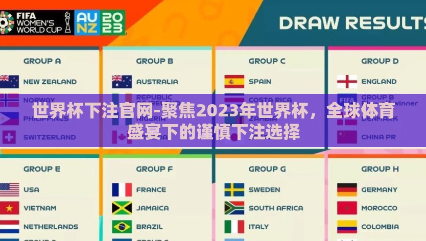 世界杯下注官网-聚焦2023年世界杯，全球体育盛宴下的谨慎下注选择